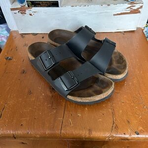 Birkenstock Black Arizona Double Strap Sandals